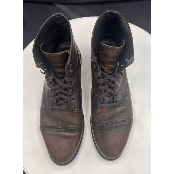 Thursday Captain Brown Leather Cap Toe Boots Fit Men’s 9.5-10 See Measurements